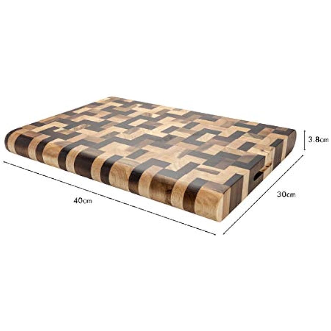 Rockingham Forge Multi-Wood Rectangular Chopping Boards, 40 x 30 cm