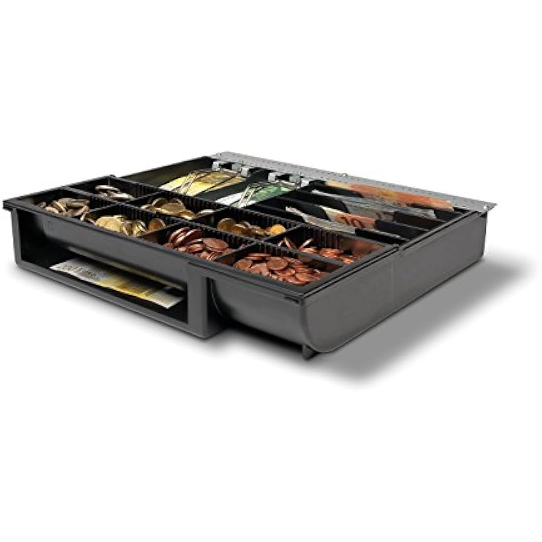 Safescan 4141T2 Adjustable Tray that Organises The Cash Inside Your Cash Drawer - Till Drawer Tray with 6 Note and 8 Coin Slots - Suitable for The Safescan SD-4141 and HD-4141S Cash Register Drawers
