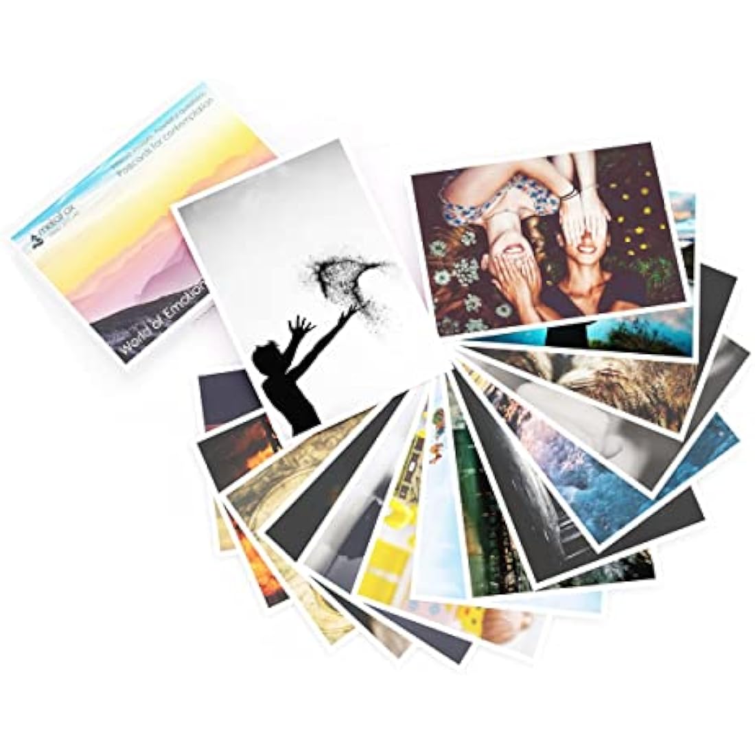 metaFox The World of Emotions Postcard Pack | 52 cards for coaching and therapy | Master your emotions and develop your emotional intelligence