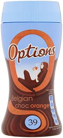 Options Orange Hot Chocolate Drink (Multipack of 6 X 220g Jars)