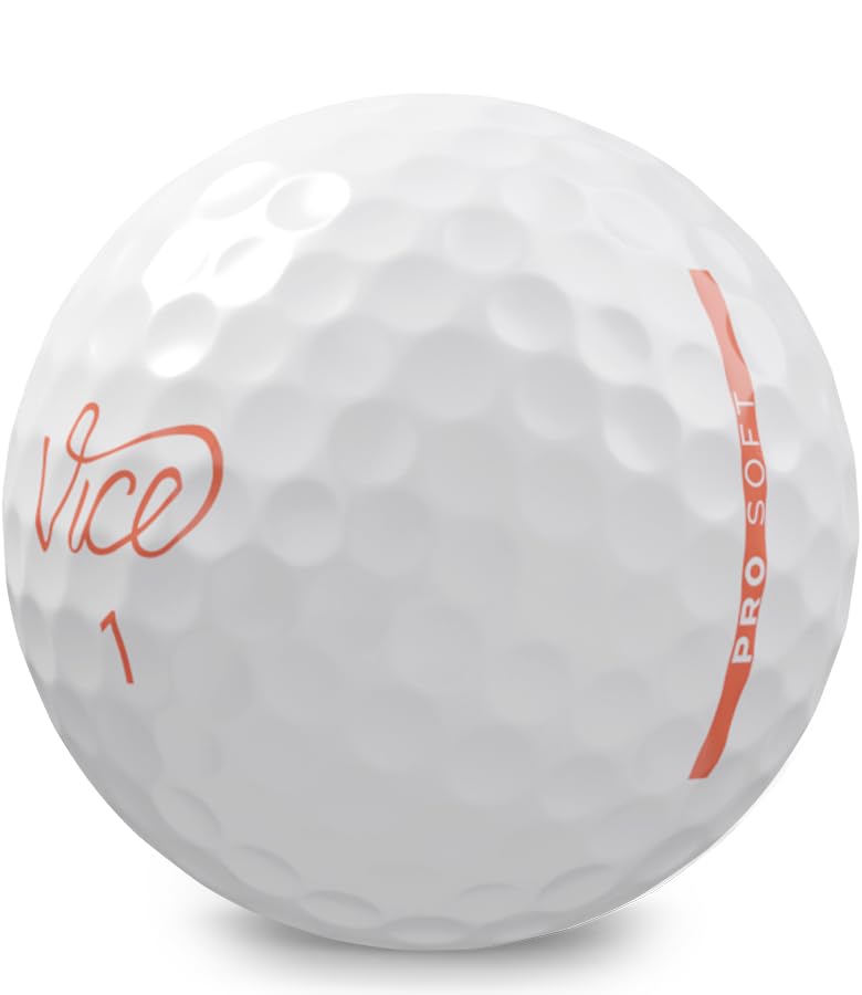 Vice Golf Pro Soft Hue Living Coral Golf Balls
