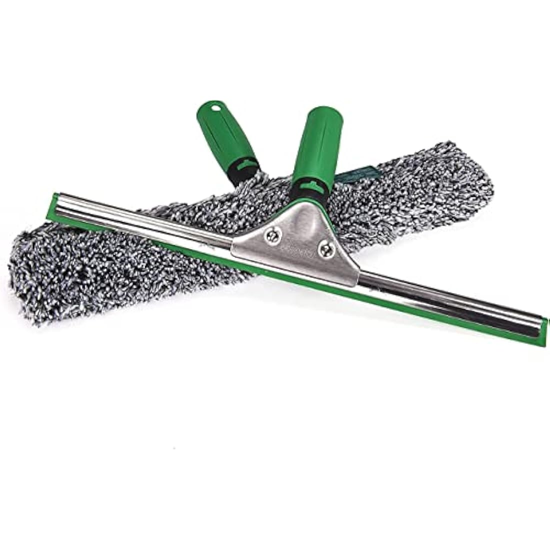 Unger AK011AUNGER ErgoTec 2-in1 Window Cleaner Starter Kit - Squeegee & Microfibre Power Washer Sleeve,Green,35cm