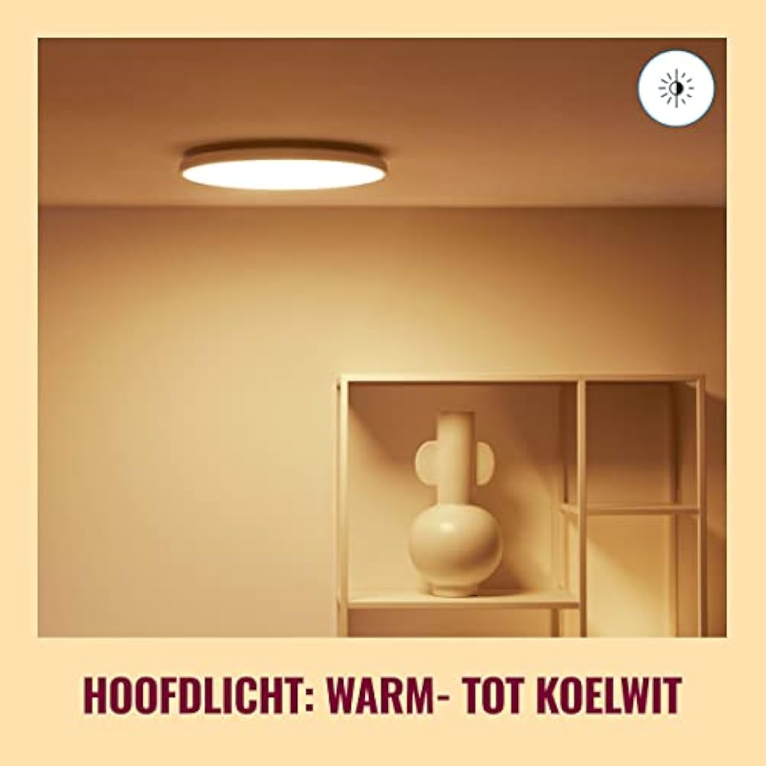 WiZ Smart Colour Arca Ceiling Light. [White], Smart LED Connected WiFi Works with Alexa, Google Assistant & HomeKit, App Control for Indoor Home Lighting, Livingroom and Bedroom