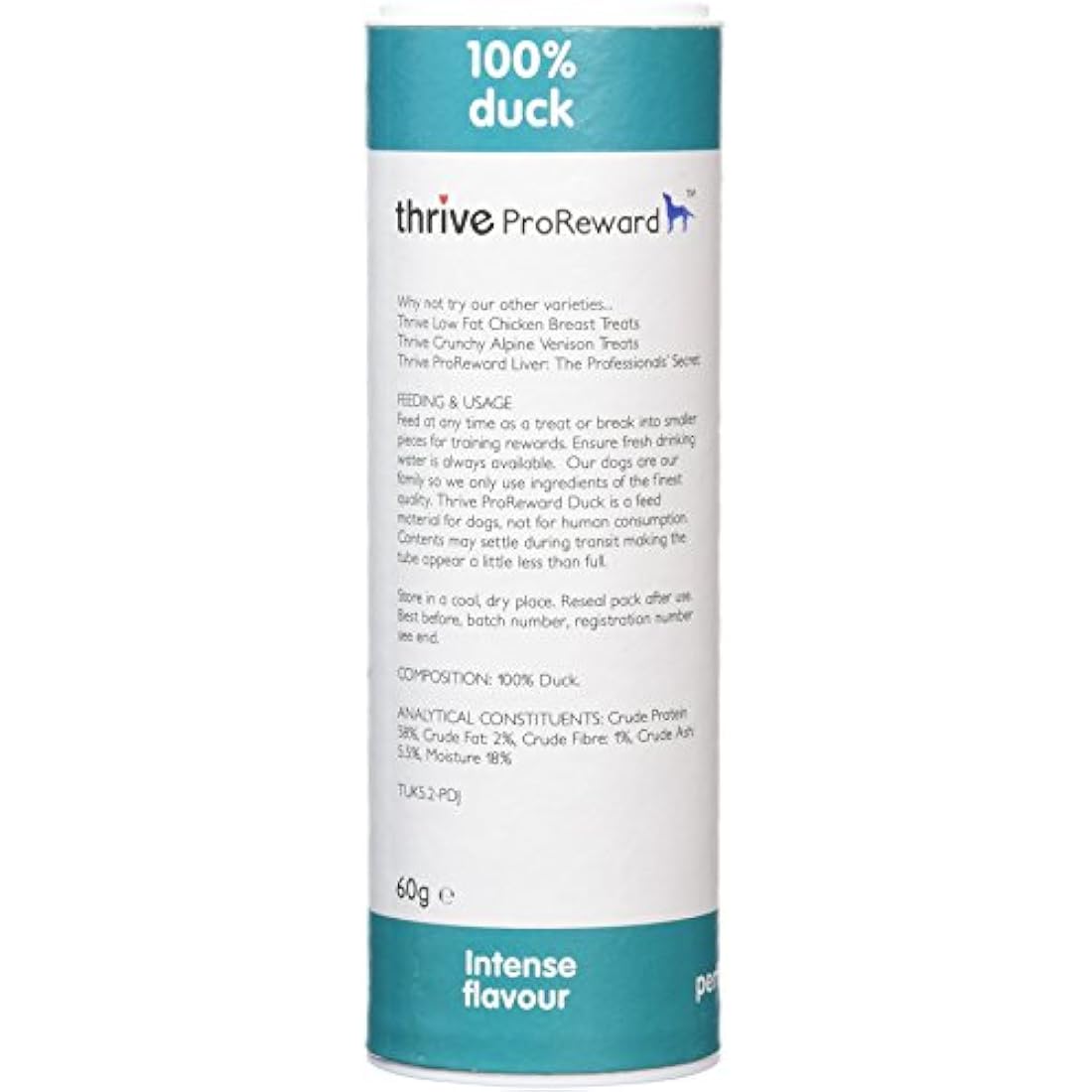 thrive Dog ProReward DUCK TREATS 60g (PACK OF 4)