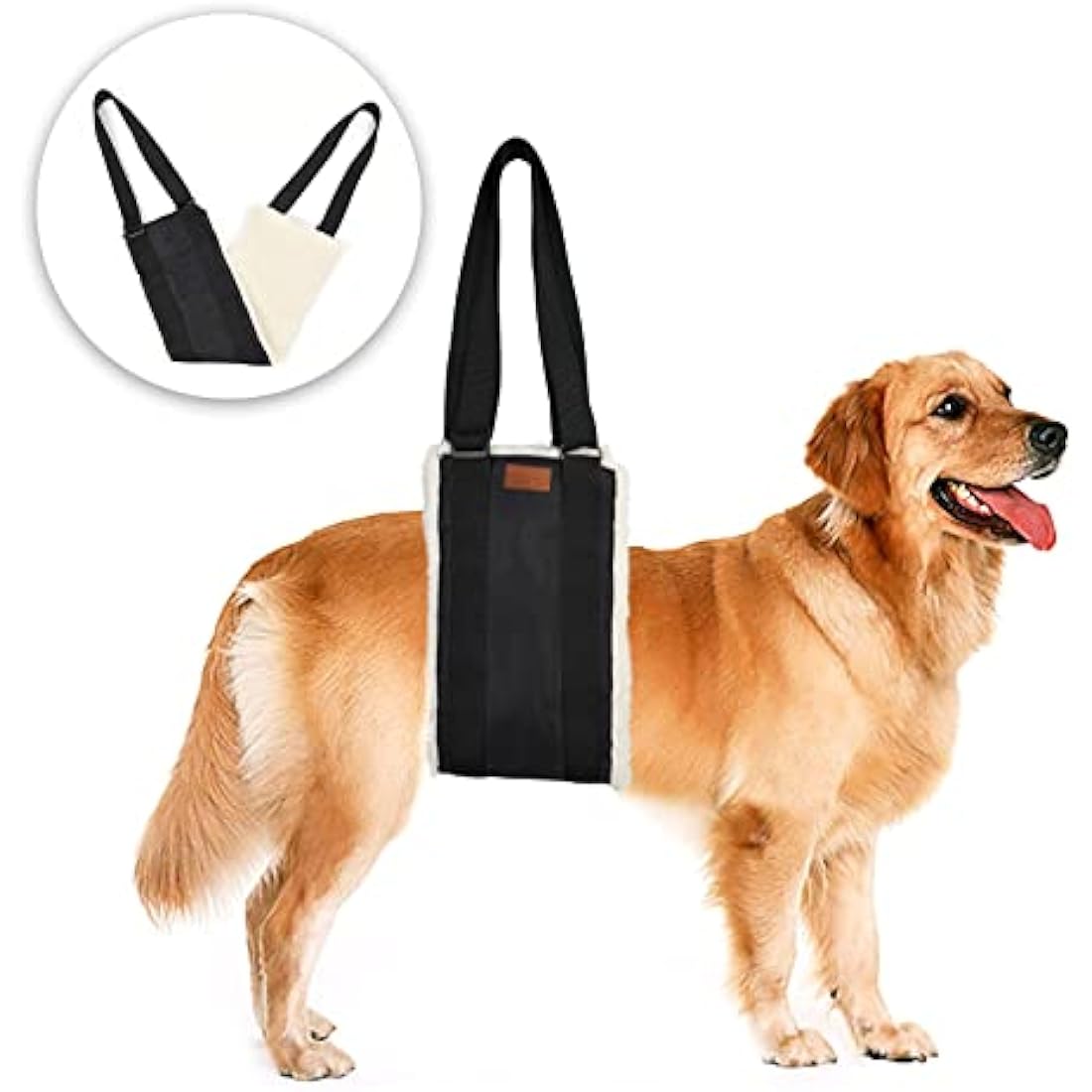 Adjustable Dog Lifting Harness, Support and Rehab Harness for Weak Rear Legs, Soft Sling Assist The Dog Who are Senior, Injured, Disabled and After ACL Surgery Rehabilitation (For Extra Large Dog)