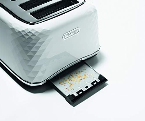 De'Longhi Brillante CTJ4003W 4-Slice Toaster - White