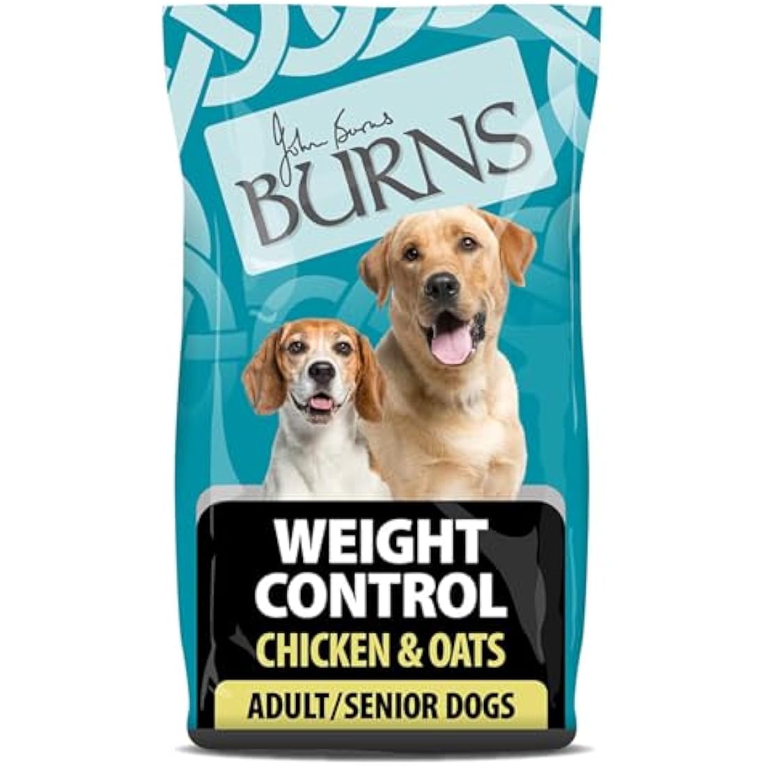 Burns Pet Nutrition Hypoallergenic Complete Dry Dog Food Adult and Senior Dog Weight Control Chicken and Oats 12 kg