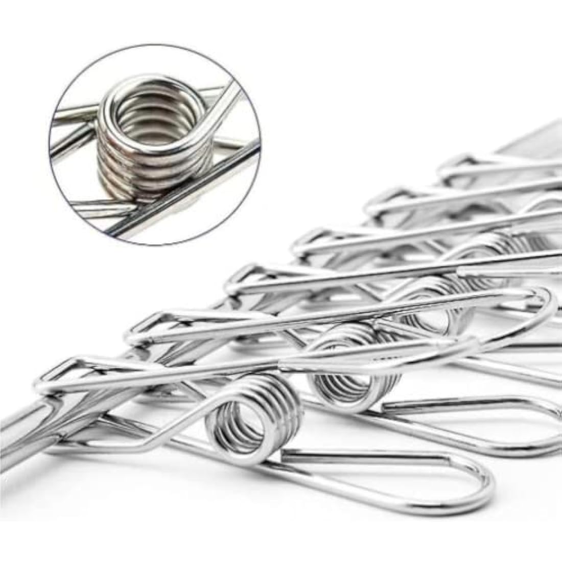 BARGAIN FACTORY Metal Sock Hanger, Stainless Steel Heavy Duty Drying Rack with 36pcs Pegs and Swivel Hook, Windproof Laundry Metal Square Hanger for Socks, Underwear and Small Items.