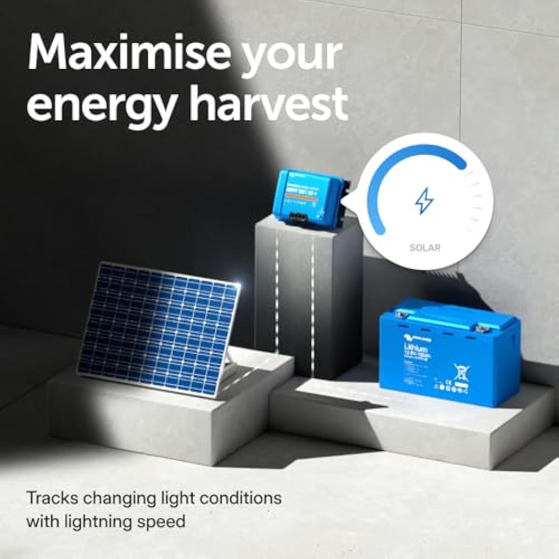 Victron Energy SmartSolar MPPT Solar Charge Controller (Bluetooth) - MPPT Charge Controller for Solar Panels - 150V 35 amp 12/24/36/48-Volt