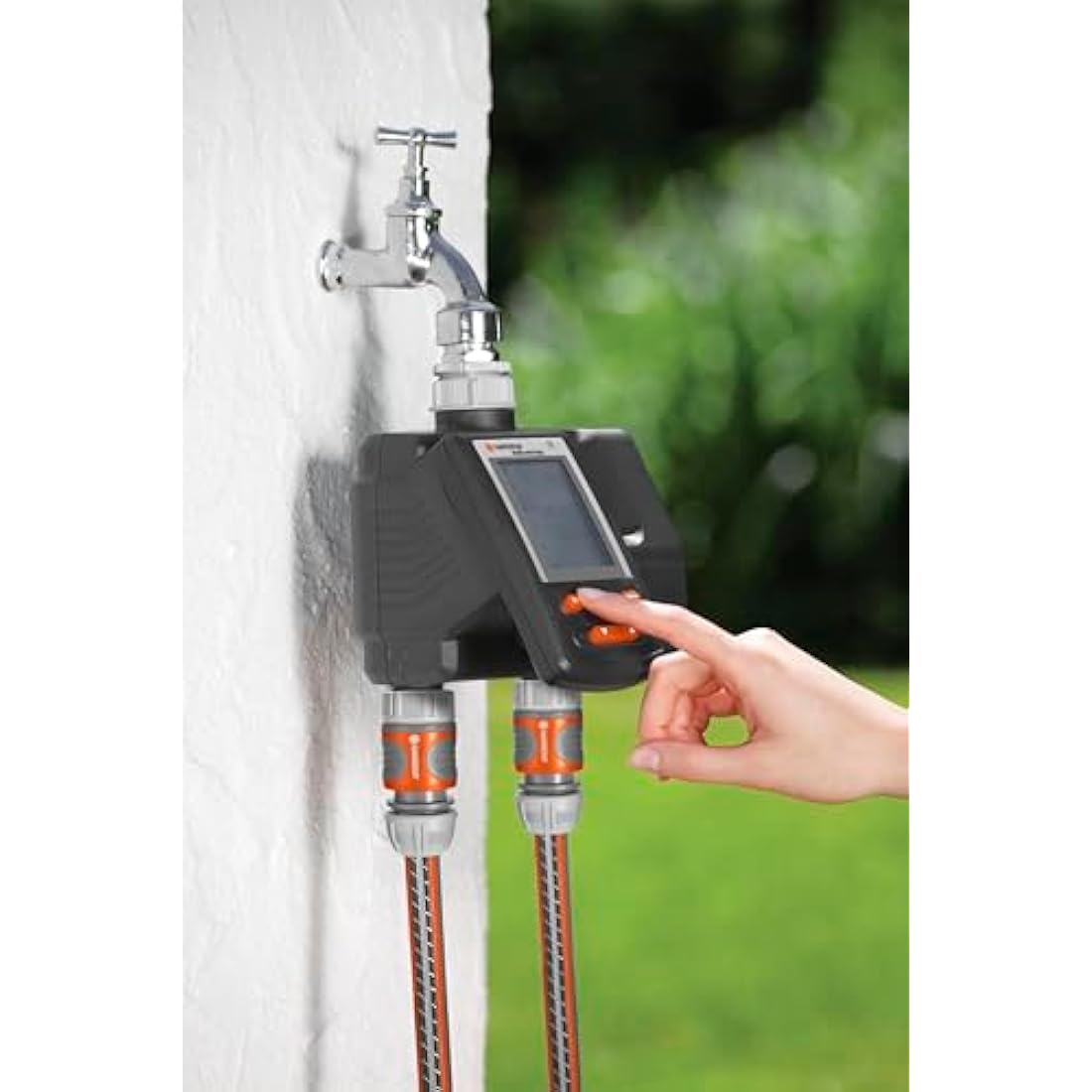 Gardena Irrigation Computer Multicontrol Duo: Automatic Irrigation Control, Weekdays programmable, 22x17.2x17.8 cm