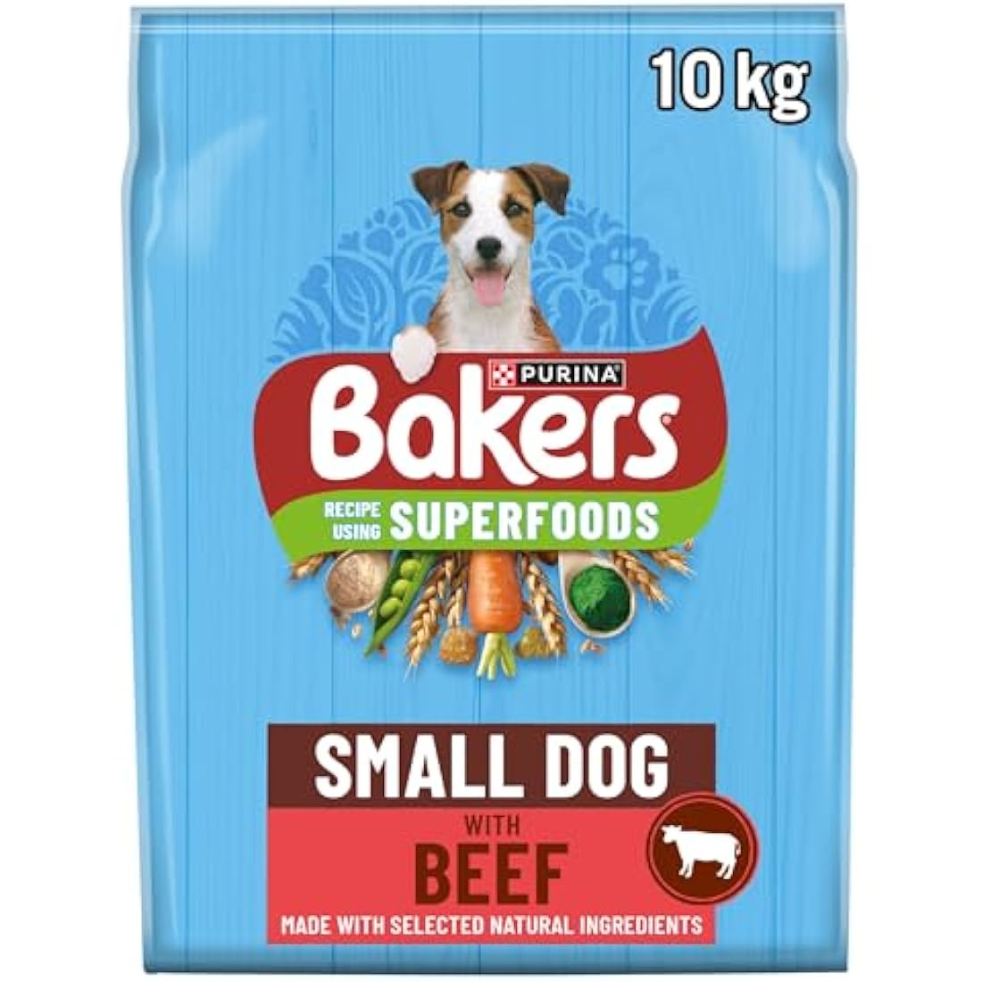 Bakers Small Dog Dry Dog Food Beef & Veg 10kg
