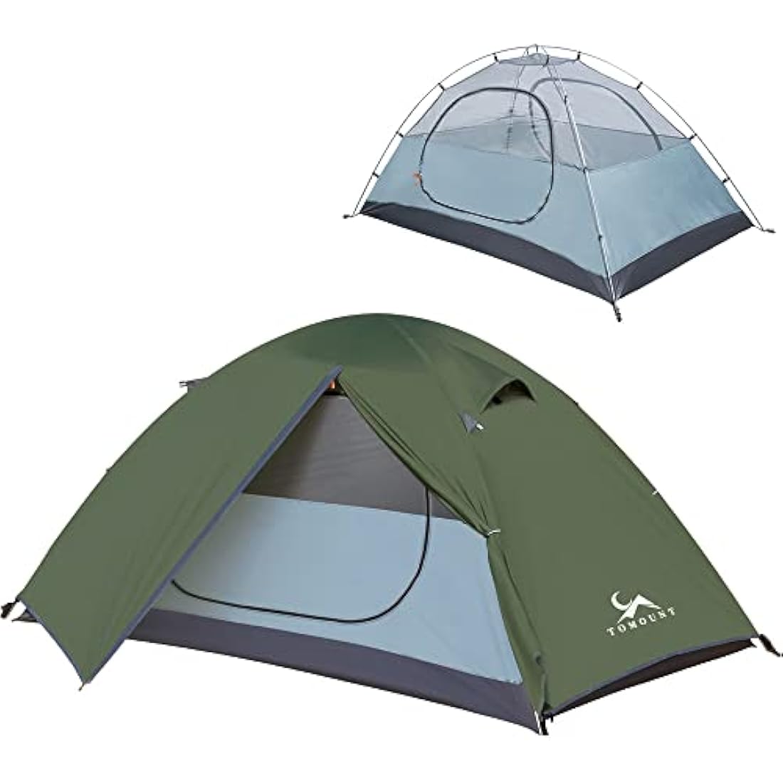MC Backpacking Tent 2 Person Waterproof Lightweight Compact Double Layer Free-Standing Outdoor Camping Hiking 3 Season