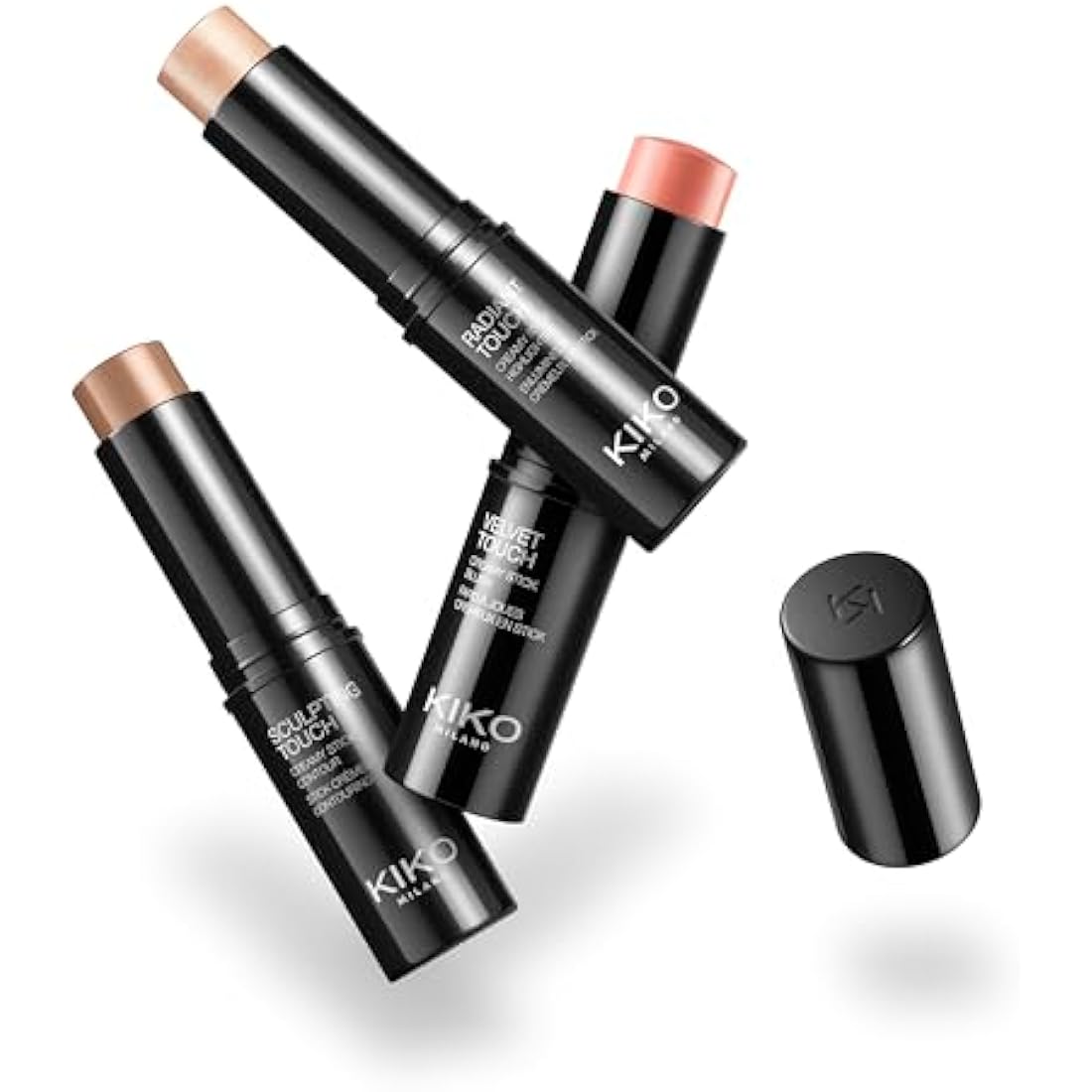 KIKO Milano Contouring Face Set 01 | Make-Up Kit With 3 Sticks for Blush, Highlight & Face Contour | Makeup Essentials for Sculpting & Defining | Creamy, Blendable Formula for a Flawless Make Up Look