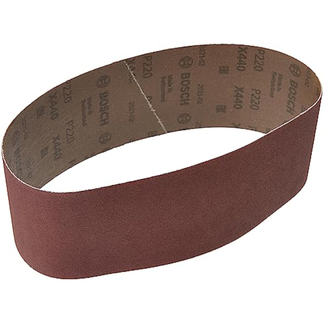 Bosch 10x PRO Paint on Wood and Hardwood X440 Sanding Belt for Sanders (for Paint on Wood, Hardwood, 75 x 533 mm, Grit 220, Professional Accessory Belt Sander)