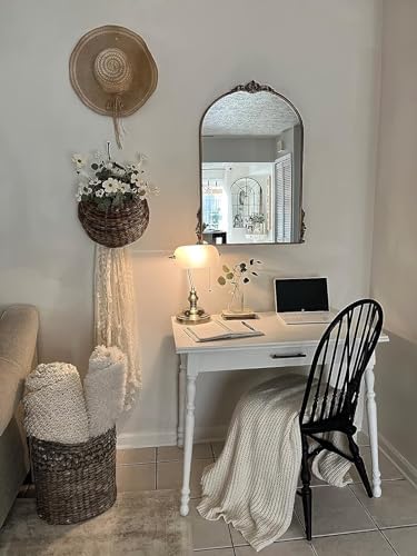 Newrays White Matted Glass Bankers Desk Lamp with Pull Chain Switch Plug in Fixture