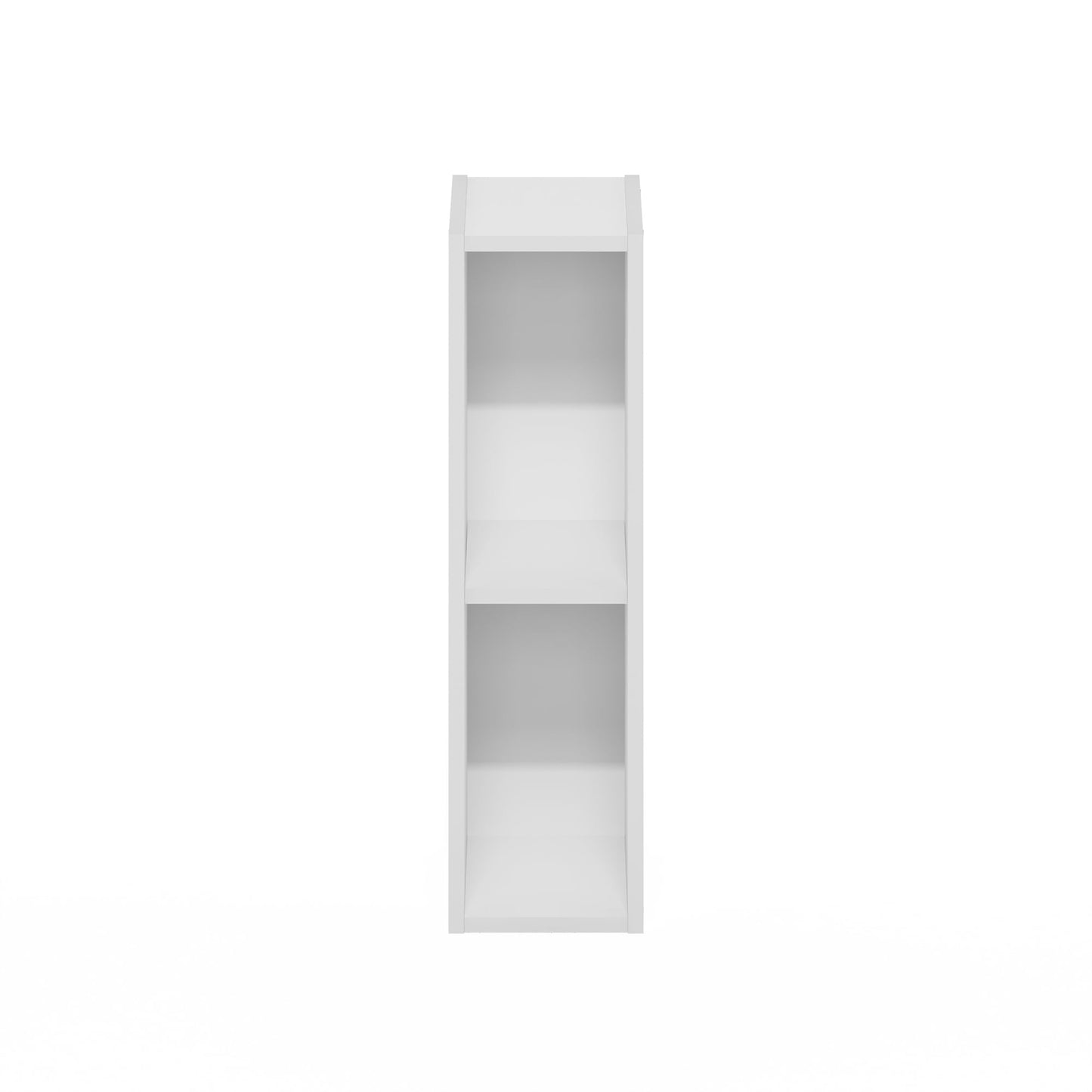 Furinno FULDA Book Shelf, 2-Tier Narrow Bookshelf, Bookcase with 6-In Width Storage Shelf, 9.3 x 5.9 x 21.2, for Living Room, Bedroom, Home Office