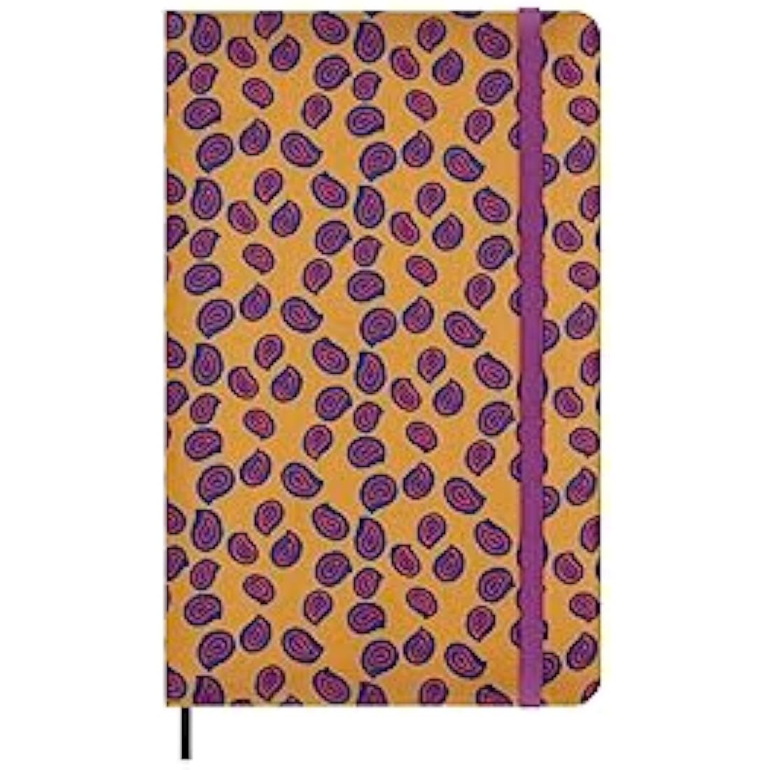 Moleskine Silk Notebook, Hard Cover with Italian Silk from Mantero, with Ruled Pages and Elastic Closure, with Gift Box, Size Large 21x13cm, Colour Yellow