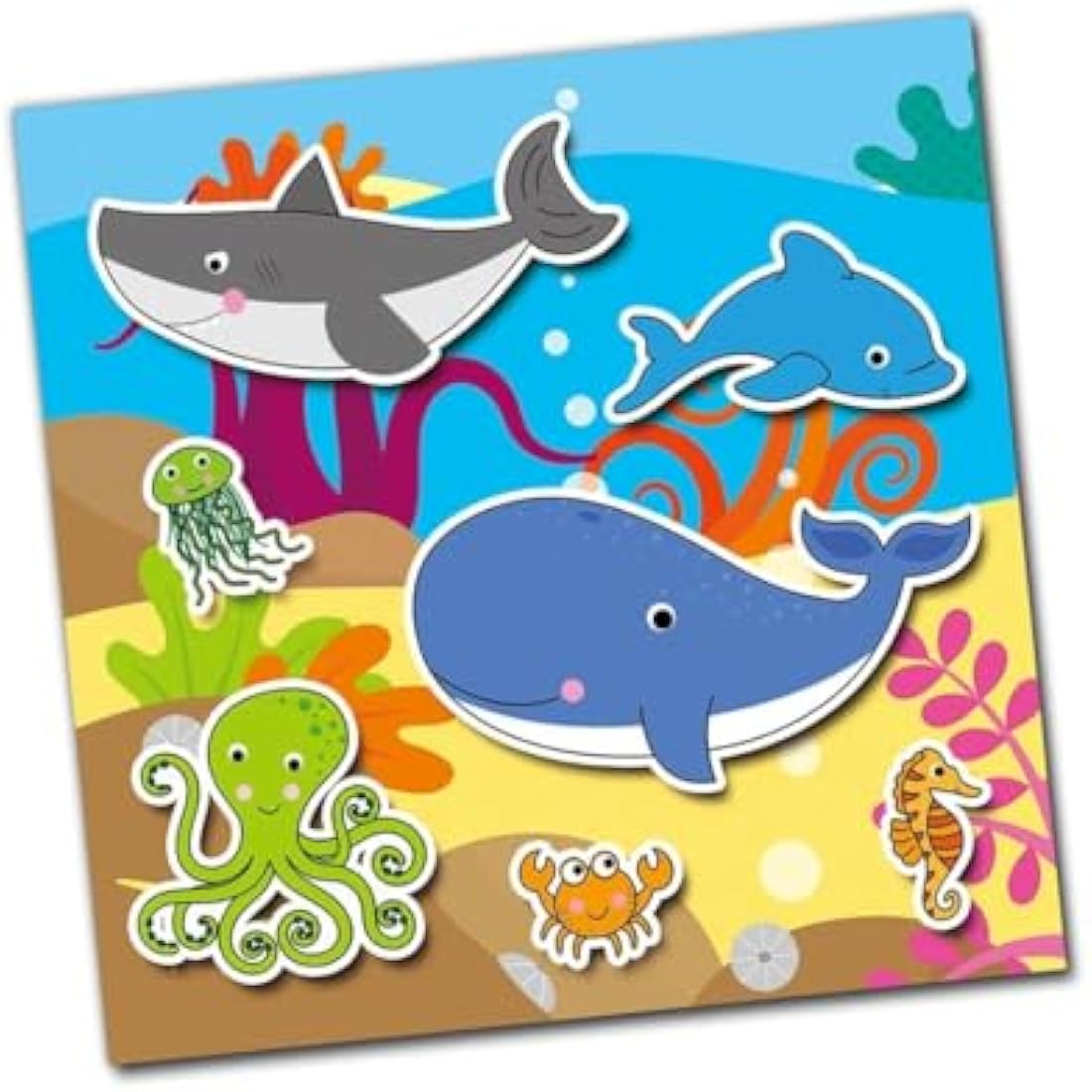 Galt Toys, Reusable Sticker Book - Animals, Sticker Books, Ages 3 Years Plus
