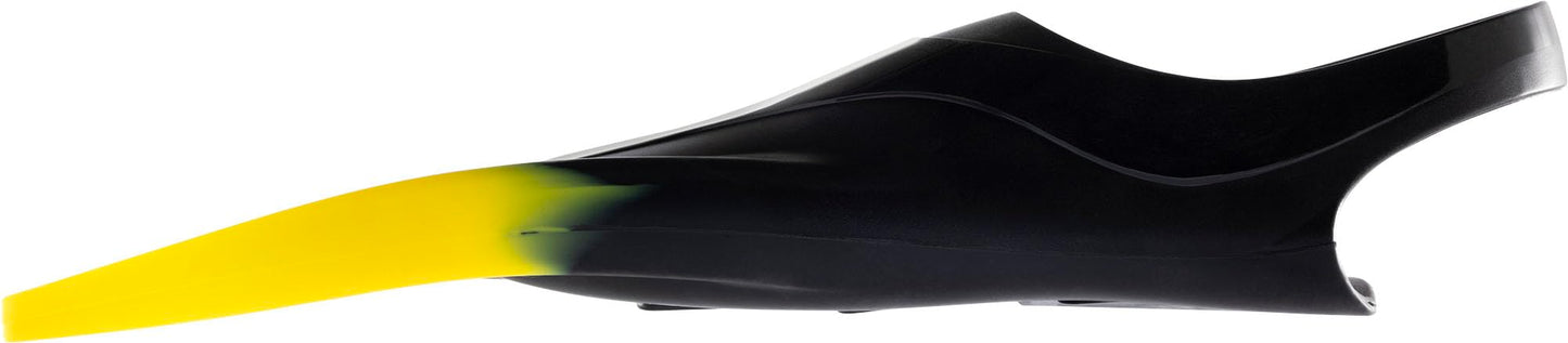 CRESSI Adult Swim Fins - Flexible Silicone for Comfortable and Durable Use, Black/Yellow, 35/38 - Pura: Designed in Italy