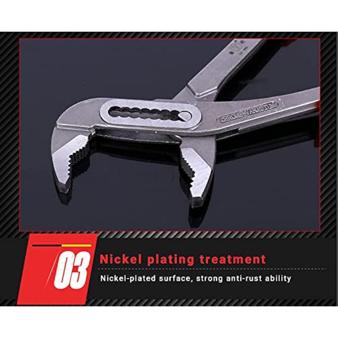 LATERN 2Pcs Tongue and Groove Plier, 8-Inch & 10-Inch Water Pump Pliers 40mm & 52mm Wide Jaw Capacity Slip Joint Pliers with Non-Slip Handle for Tightening & Loosening Nuts, Bolts, Pipe