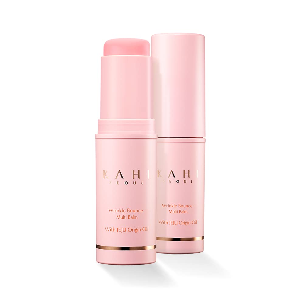 KAHI Wrinkle Bounce Multi Balm Stick | PDRN Collagen Wrinkle Stick | Korean Skin Care |All-in-One Hydrating Lip Balm Eye Cream Neck Cream Make Up Base