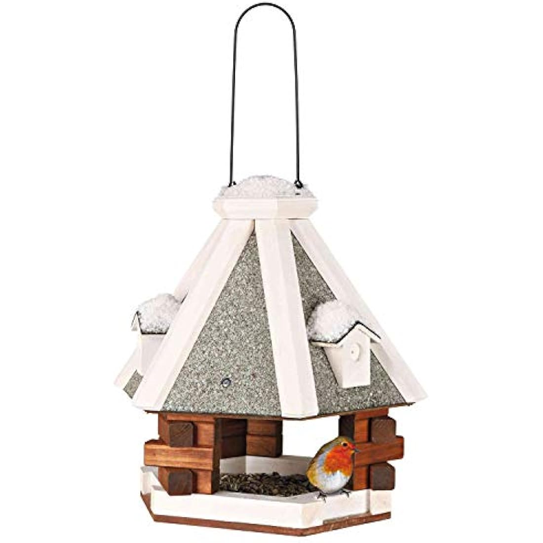 Trixie Natura Hanging Bird Feeder, 35 x 36 cm Diameter, Brown/White