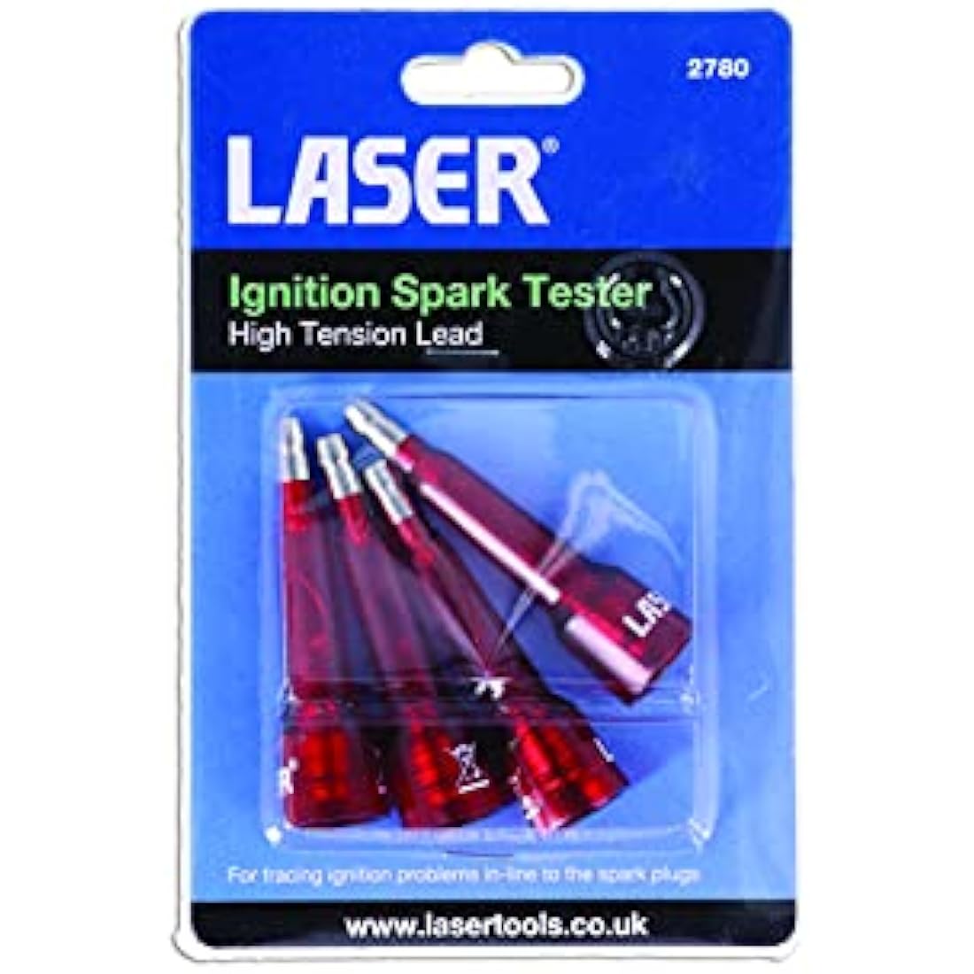 Laser 2780 Ht Lead Ignition Spark Tester, Red