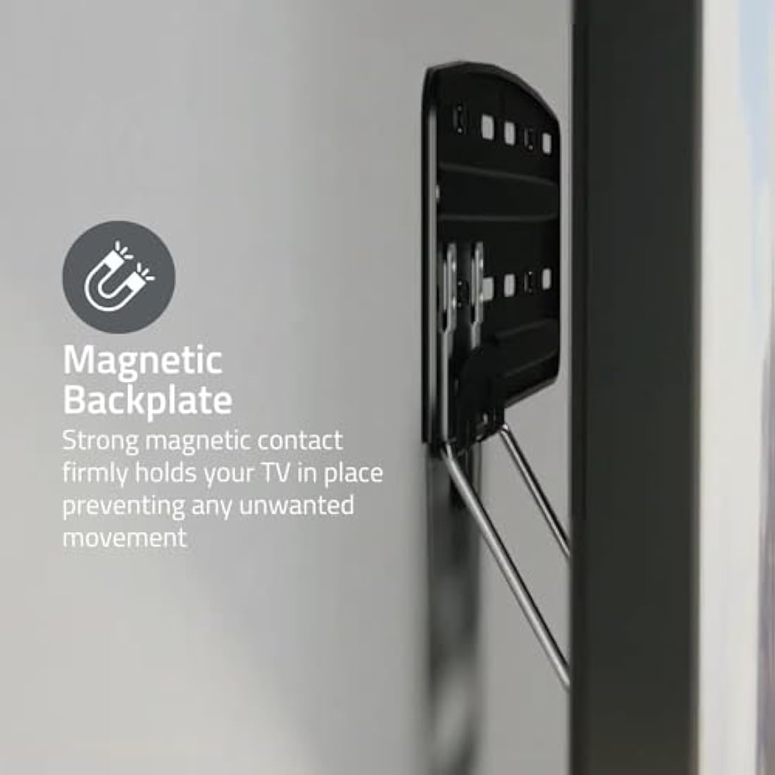 Nedis Micro-Gap Fixed TV Wall Mount for Samsung 43-85" Neo QLED, QLED (Excl. Q80A) and Crystal UHD TVs up to 60kg - Ultra Slim 7.5mm