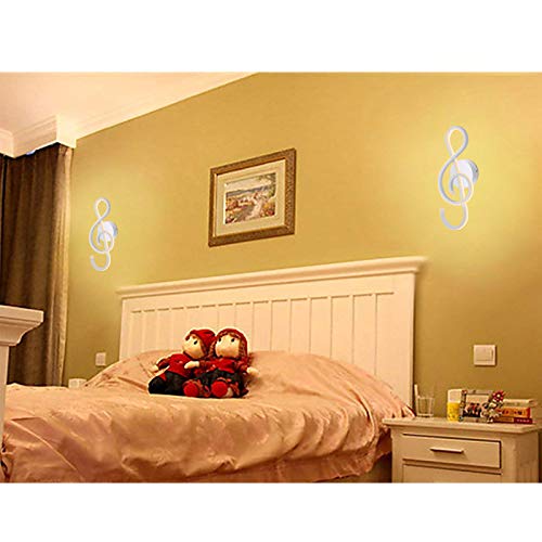 KAWELL 22W Creative Modern LED Wall Light Indoor Wall Lamp LED Light Aluminum Music Symbol Art Decoration for Bedroom Living Room Lounge Cafe Corridor