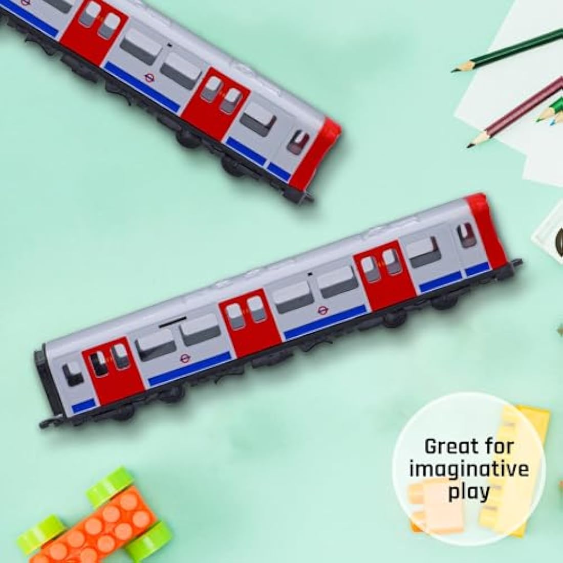 Officially Licensed London Underground Tube Train Diecast Model - Realistic Diecast Metal Toy for Kids and Collectors - Transport for London