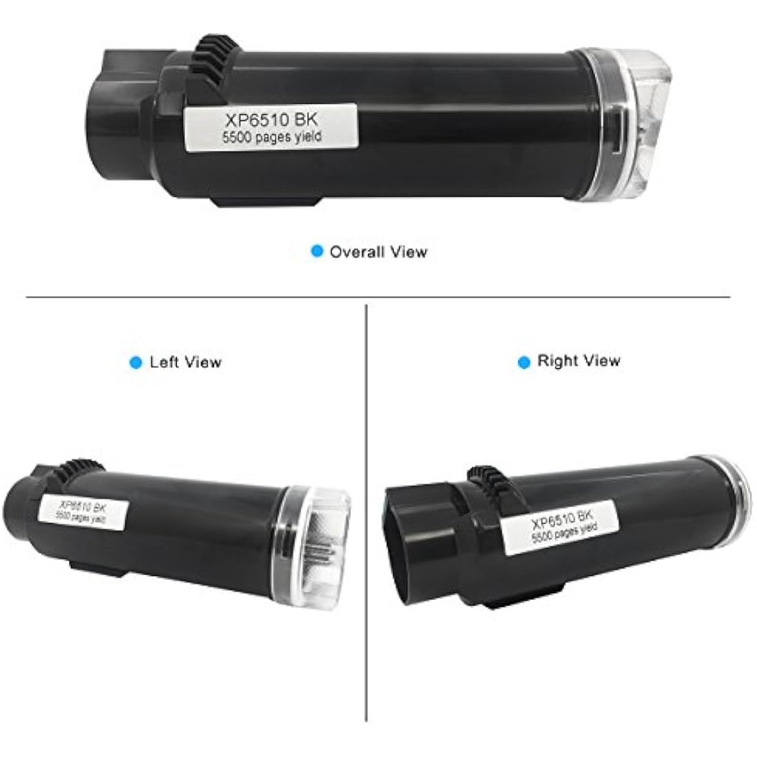 Compatible Toner Cartridges 4 Colors 6510 6515【Extra High Yield】5500 Pages BK 4300 Pages C M Y for Xerox Phaser 6510n 6510dn 6510dni 6510dnm WorkCentre 6515n 6515dn 6515dni 6515dnm Printer GREENPRNT