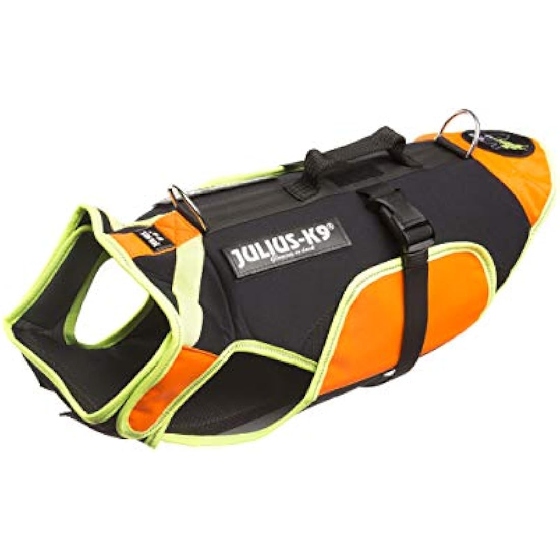 JULIUS-K9 IDC Multifunctional 3in1 Dog Vest, Size: M, Black and UV Orange