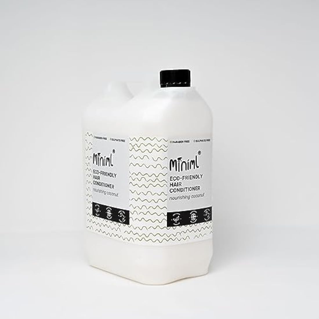 Miniml Natural Hair Conditioner Eco Friendly - Refill Nourishing Coconut Men and Womens Sensitive Scalp & Skin Cruelty Free Vegan Formula - For Greasy, Curly, Dry Hair, 5L (Pack of 1)