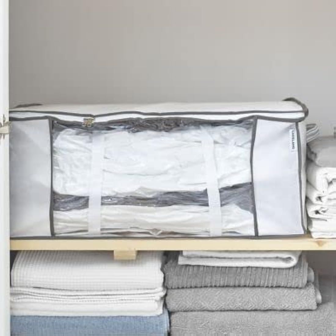 lakeland Vacuum Clothes & Duvet Storage Tote Bag 87L – Stores King-Size Duvet Space Saving Solution