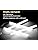 LED Shelf Lights for Display Showcase, 4X 31cm V-Shape Led Strip Lights Kit with Milky White Cover and On/Off Switch - 1200lm 12W - Pure White (6000K)