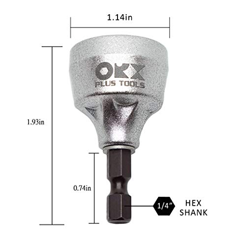 ORX PLUS TOOLS Deburring External Chamfer Tool, with HSS Blade, Deburring Drill Bit, Remove Burr Tools Quick Release Shank Fits for 1/8"-3/4"(3mm-19mm)
