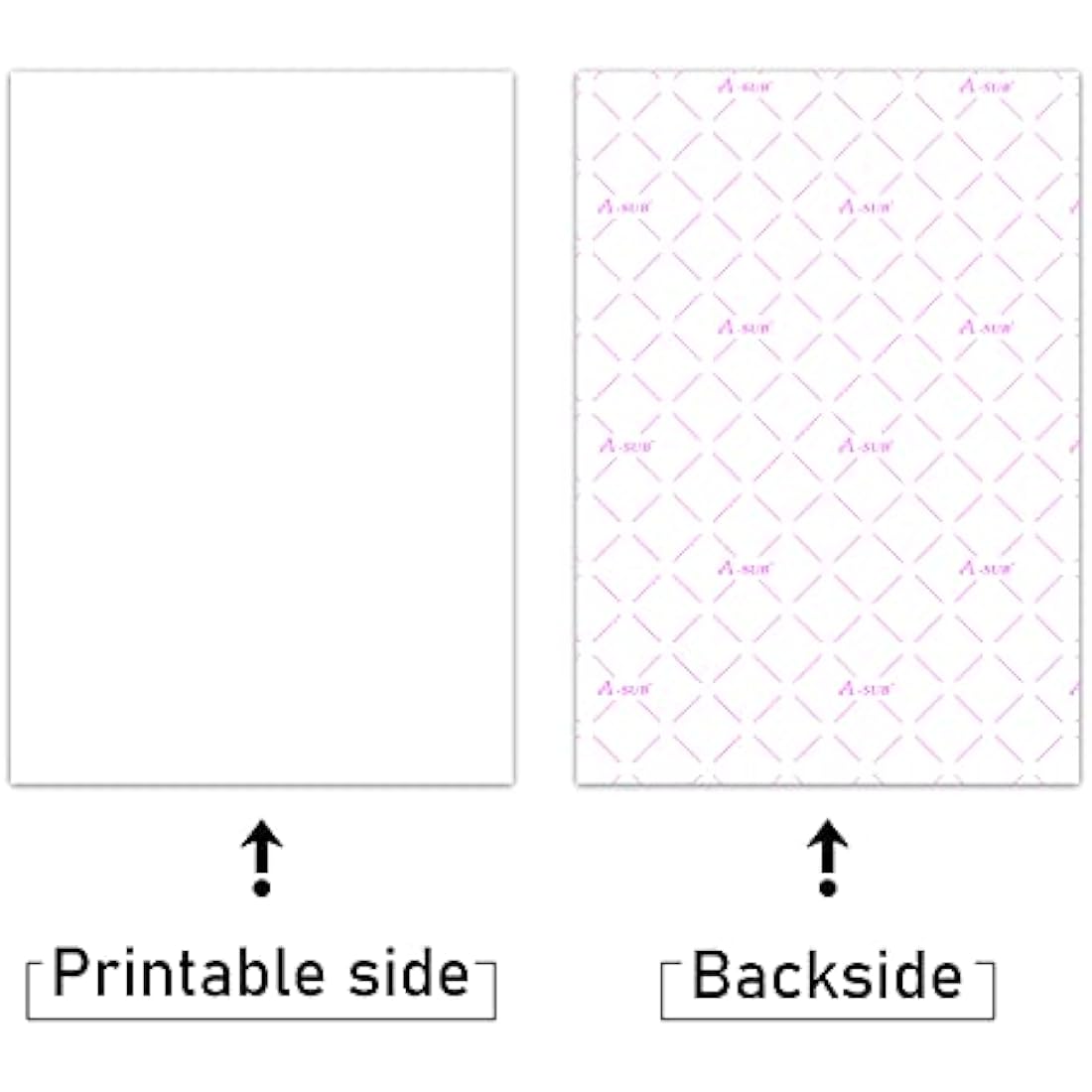 A-SUB Sublimation Paper A4, 210x297mm,1000 Sheets, Compatible with EPSON, SAWGRASS, RICOH, Brother Sublimation Printers