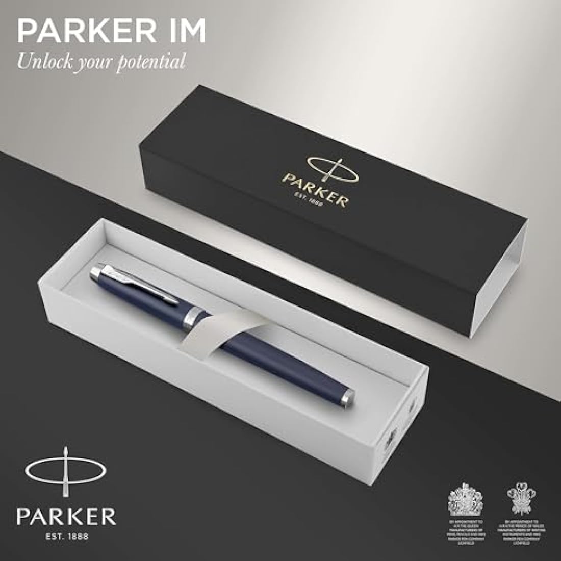 Parker IM Fountain Pen | Matte Blue | Fine Nib with Blue Ink Refill | Gift Box