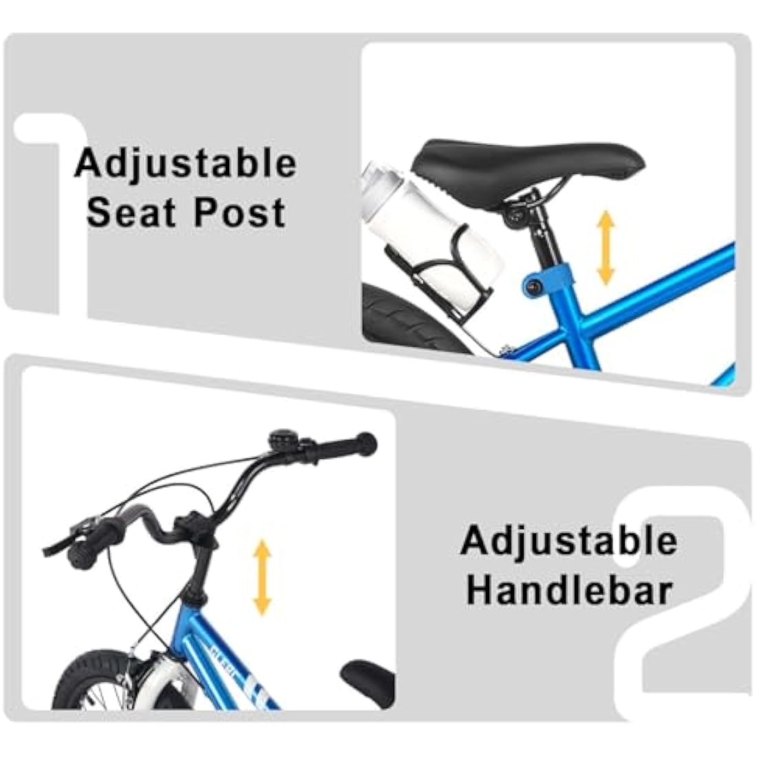 Glerc Fantacy 12 14 16 18 20 Inch Kids Bike for 2-14 Years Old Boys Girls with Water Bottle Holder & Stabilisers, Multiple Colors