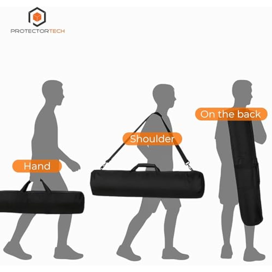 ProtectorTech HD Carry Bag for Metal Detector or Microphone/Speaker Stand (125 cm / 49.2" Long)