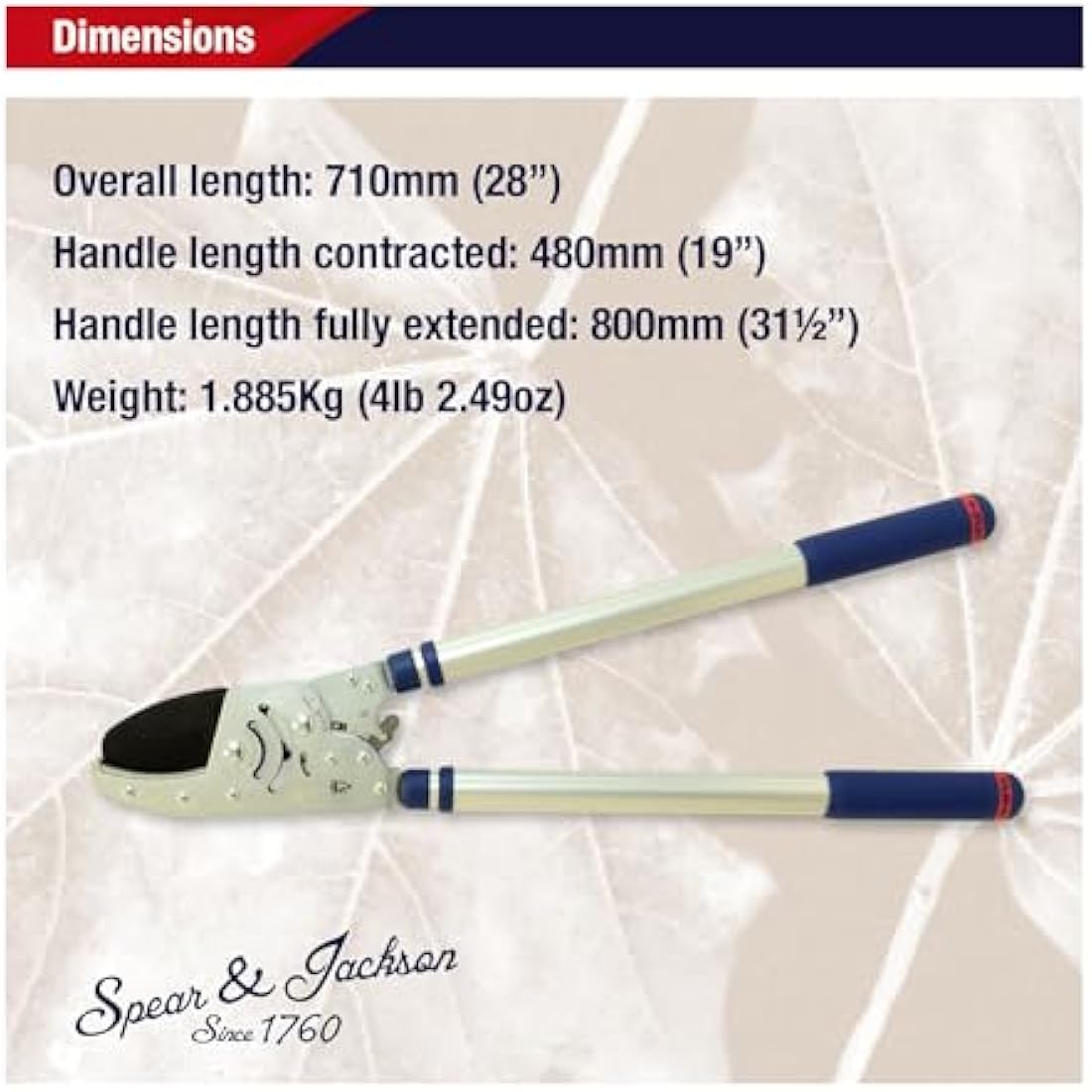 Spear & Jackson 8290RS Razorsharp Advance Heavy Duty Telescopic Ratchet Anvil Lopper