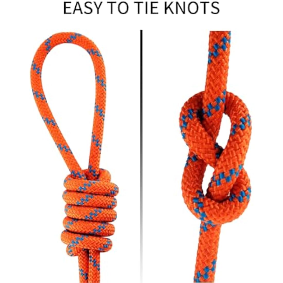 NewDoar Outdoor Rope 14KN/18KN 8mm/10mm High Strength Accessory Cord Rope Double Braid Multifunctional Cord for Camping, Hiking, Fishing, Hauling Loads, Hammocks,Tents