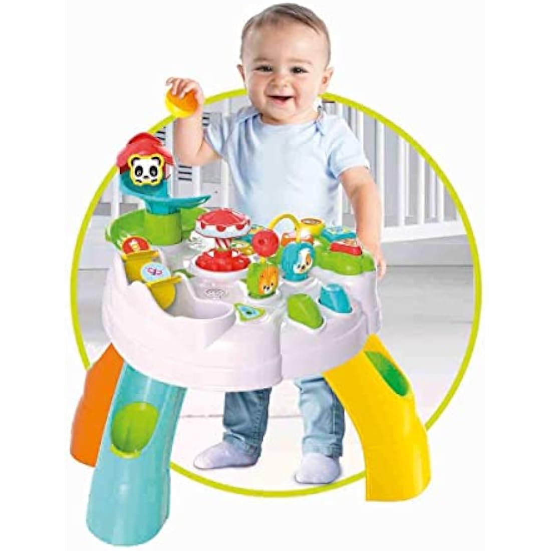 Clementoni Baby Park Activity Table: Interactive Fun & Learning for Toddlers, Lights, Sounds, Moving Parts & More! (12+ Months)