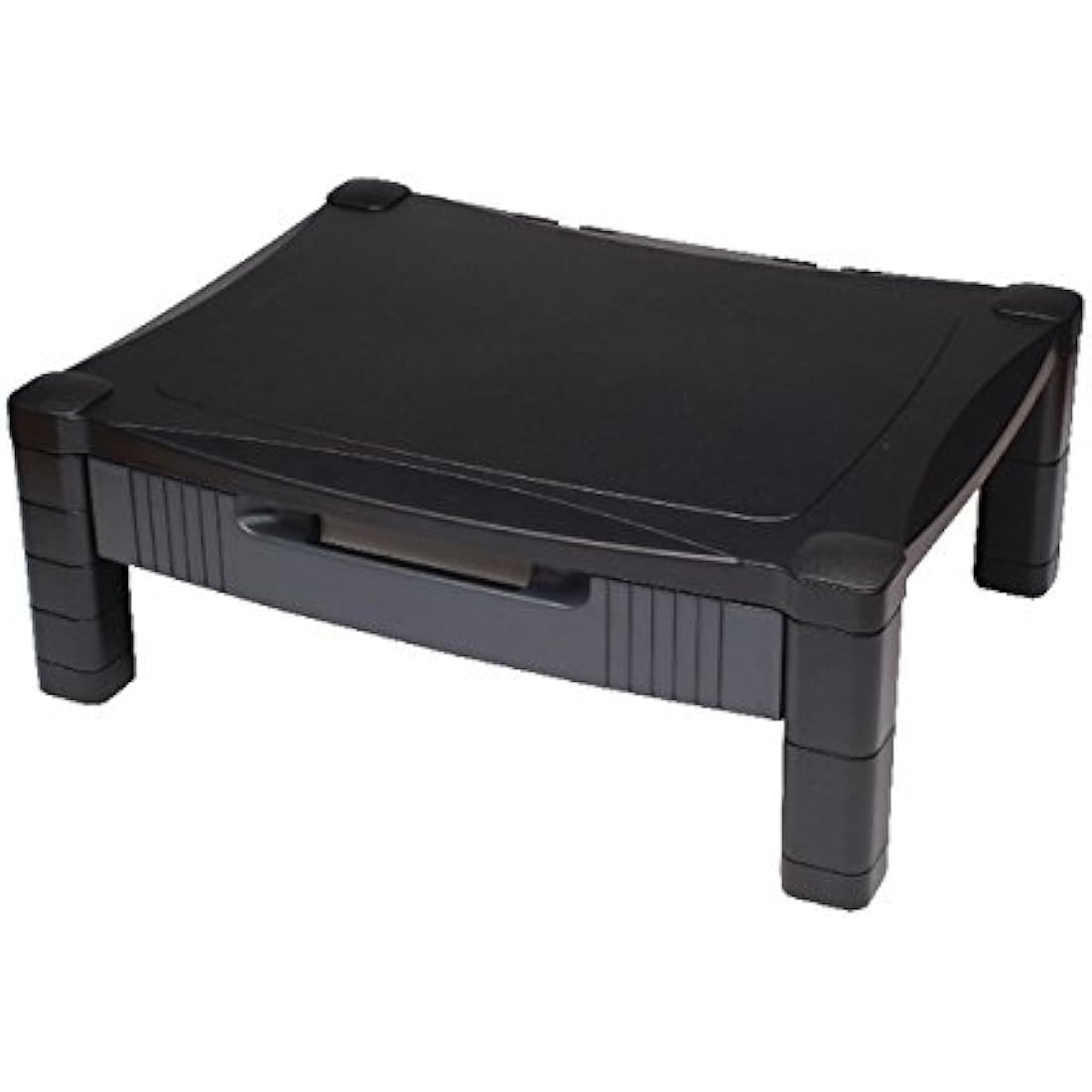 Contour Ergonomics Adjustable Monitor Stand with Drawer Black