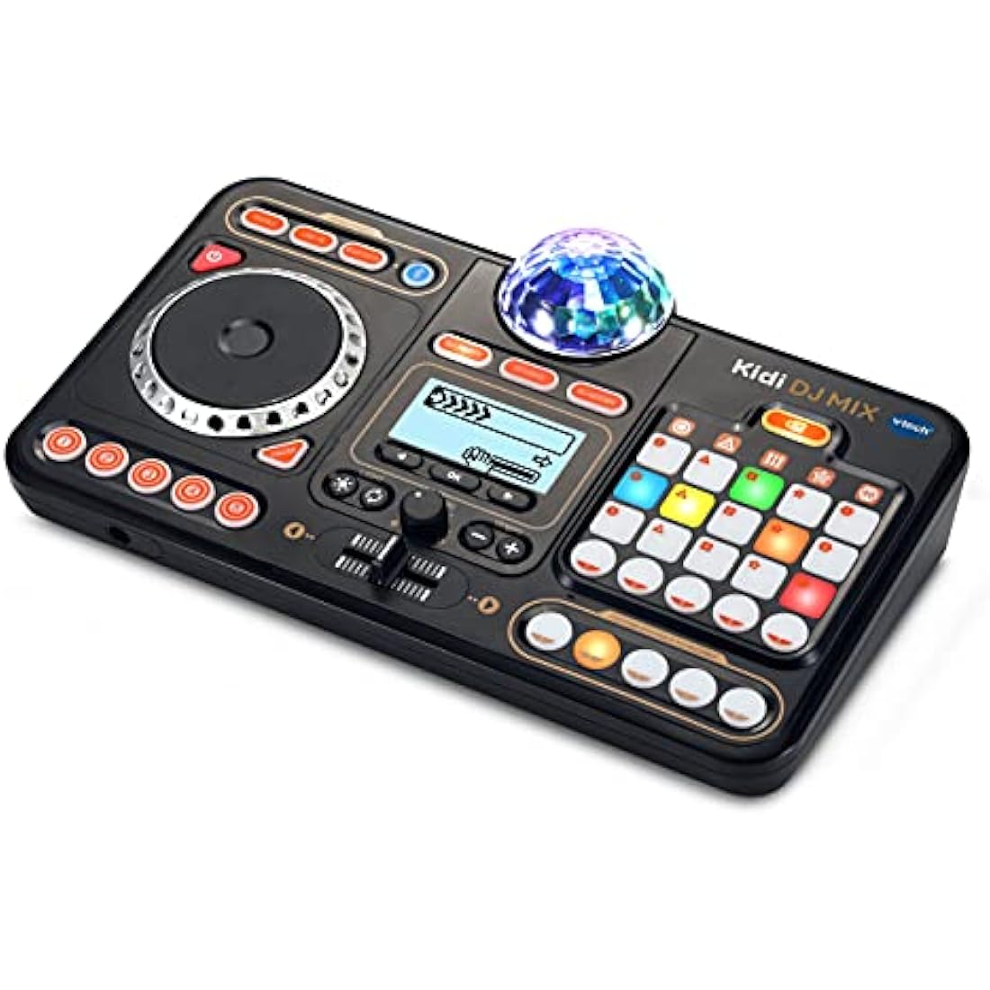 VTech Kidi DJ Mix (Black), Toy DJ Mixer for Kids with 15 Tracks and 4 Music Styles, with Lights and Effects, Educational Toy, Interactive Toy for Kids Aged 6 Years +,10.4 x 35.8 x 24.3 cm