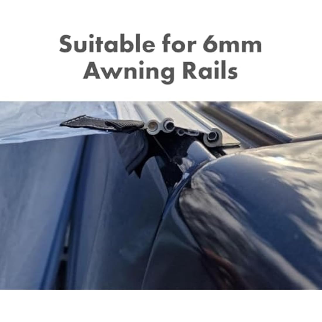 Outdoor Revolution Driveaway Awning Kit Twin 4mm & 6mm Kador Strip with Figure of 8 Rail for VW T5 T6 Campervan & Motorhome Fits into Awning Rail 3m Length