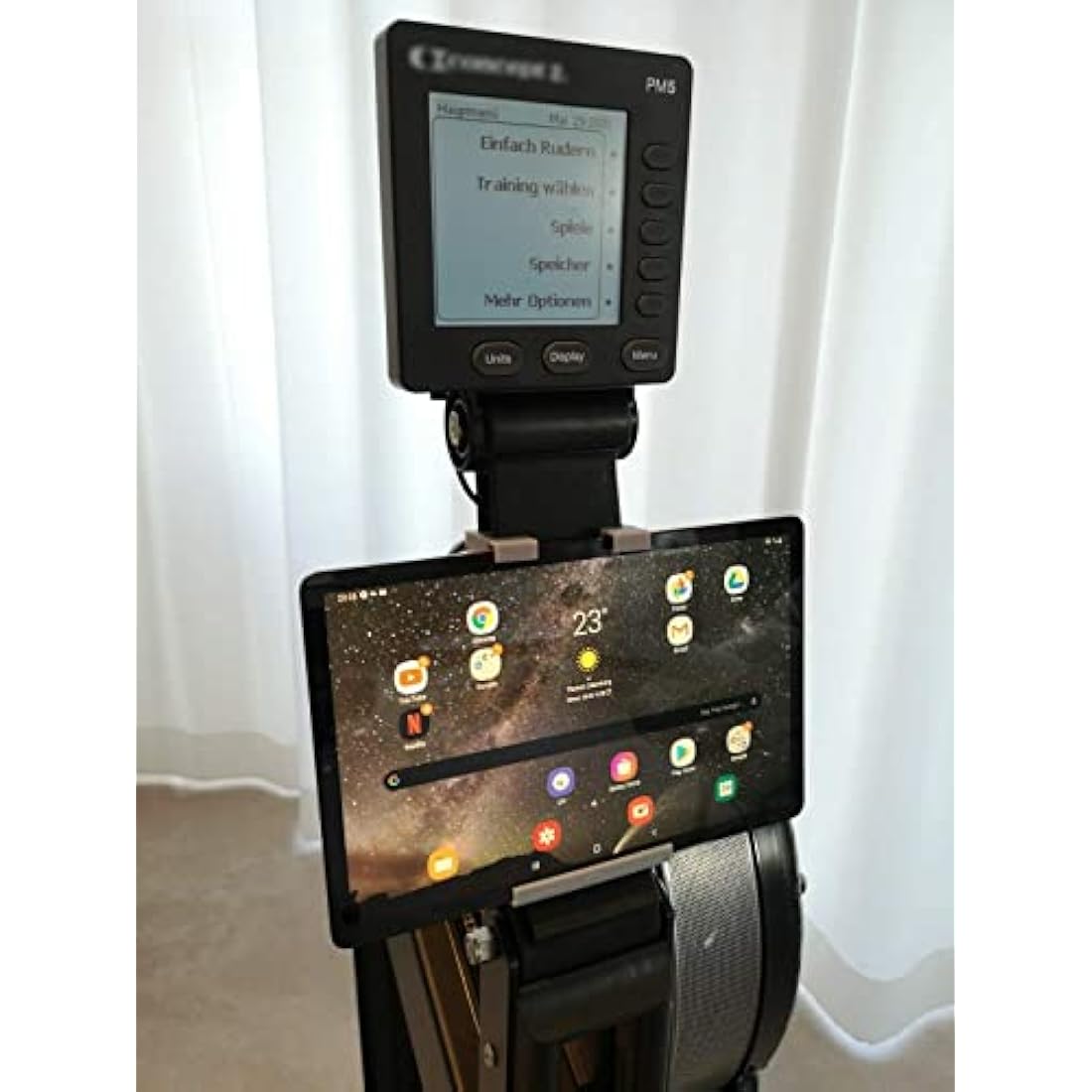 Generisch Concept2 Model C & Model D Tablet and Smartphone Holder up to 11 Inch Screen Diagonal