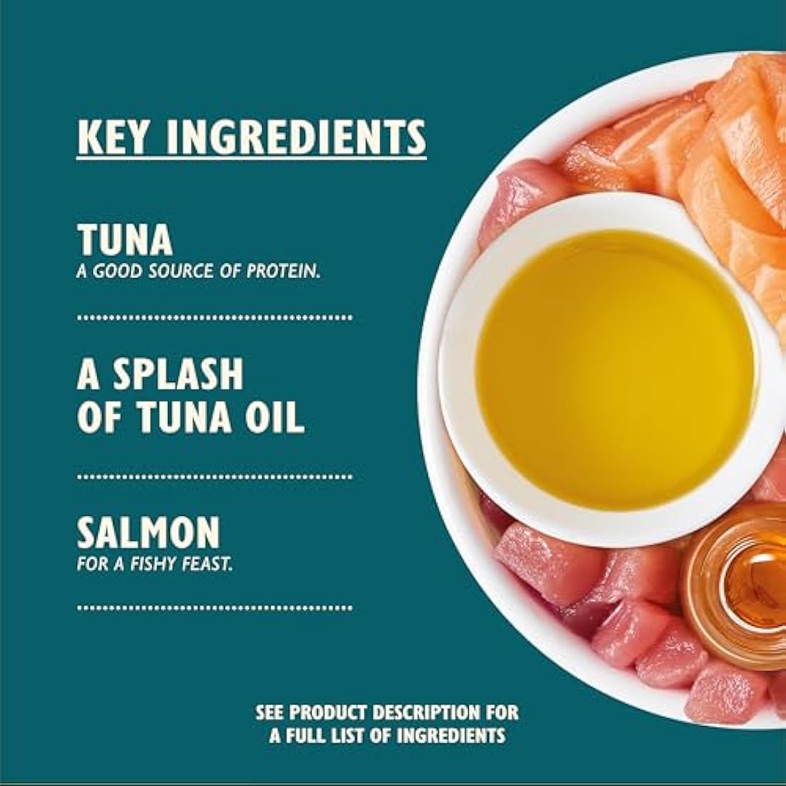 Lily's Kitchen Shredded Fillets with Tuna and Salmon - Grain Free Adult Wet Cat Food (24 Tins x 70 g)