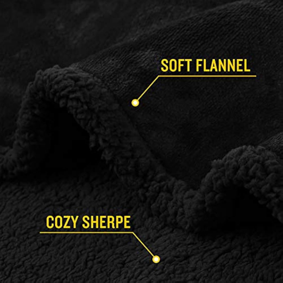 luciphia Waterproof Pet Blanket, Fluffy, Double Layer, Compact, Dog Blanket, Cat Puppy, Black, XL (145 x 216 cm)