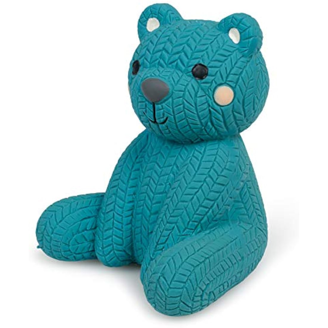 Petface Little Petface Teddy Bear Latex Chew Dog Toy, Blue (Pack of 1)
